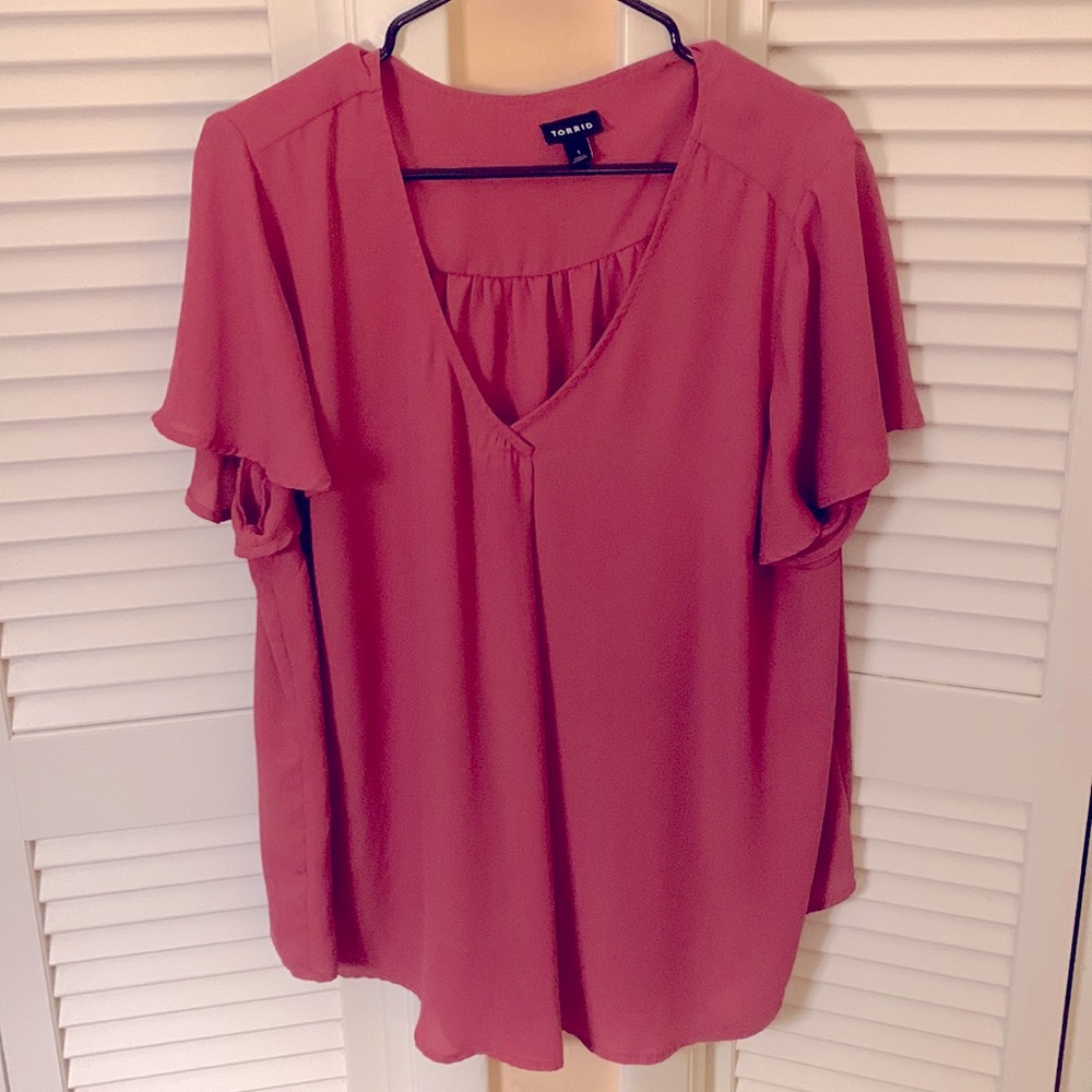 Torrid Pink blouse